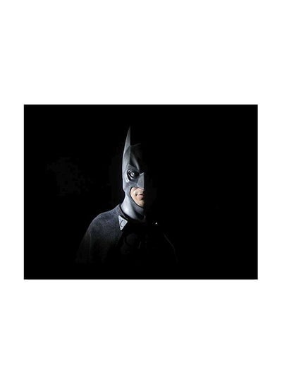 Batman Themed Decorative Wall Painting With Frame Black/Beige 45x30cm