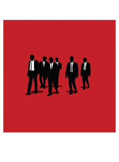 Reservoir Dogs Movie Themed Wall Art Red/Black/White 30x30cm