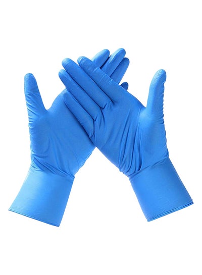 100-Piece Nitrile Gloves Blue Large