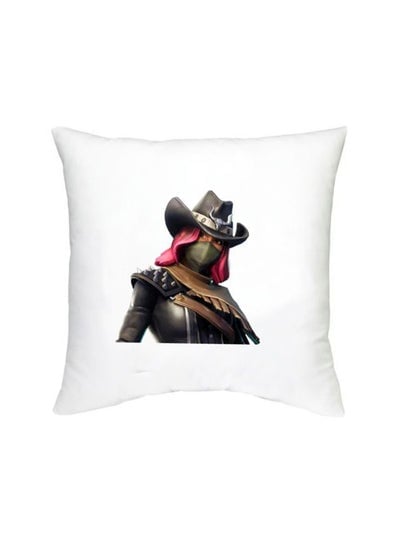 Assassins Creed Printed Decorative Cushion White/Red/Green 16x16inch
