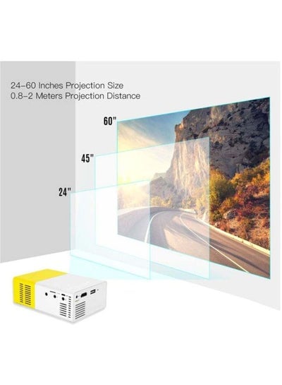Mini Portable LED Projector OS3936Y-US Yellow/White