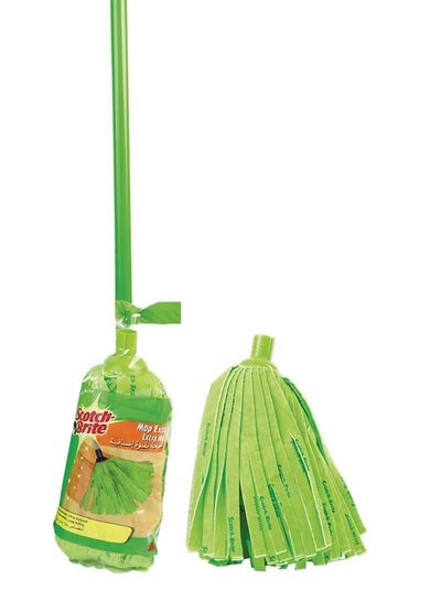 Mop Set With Refill Green 23x23x165centimeter