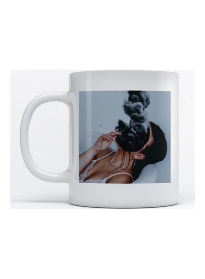 Mug Smoker Woman for Coffee and Tea White 350ml