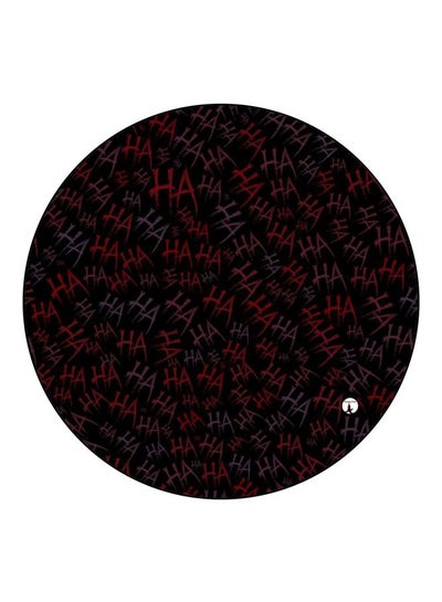 Haha Printed Fridge Magnet Black/Red 5.5cm
