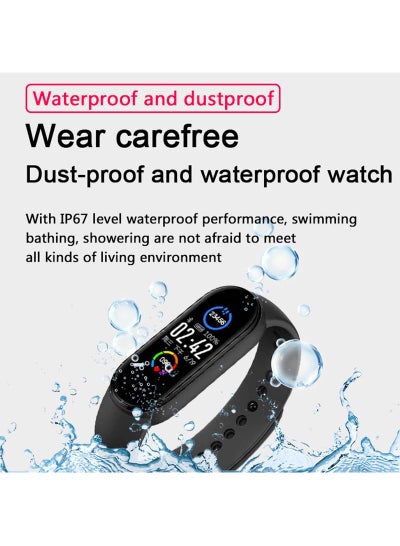 M5 Intelligent Wristband Fitness Watch Black