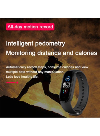 M5 Intelligent Wristband Fitness Watch Black