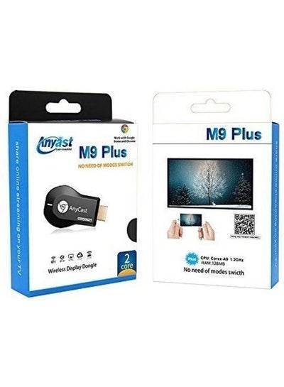 M9 Plus Miracast Wi-Fi Dongle Receiver Black
