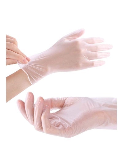 100-Piece High-Quality Disposable Vinyl Hand Gloves Packaging May Vary Large