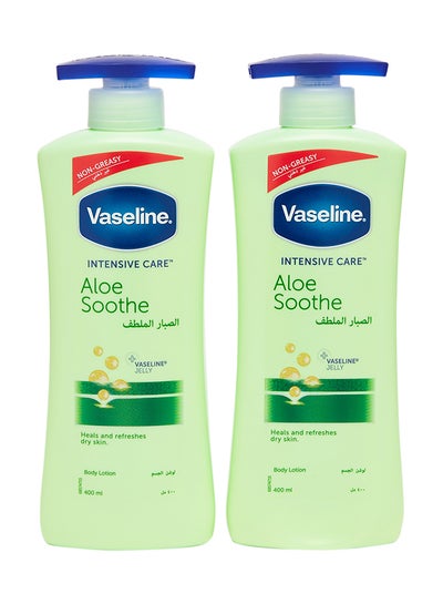 Pack Of 2 Aloe Soothe Body Lotion Green 400ml