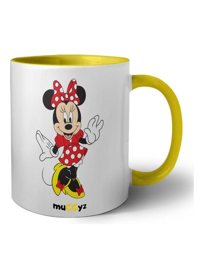 Disney Minnie Mouse Printed Coffee Mug Yellow/White/Black