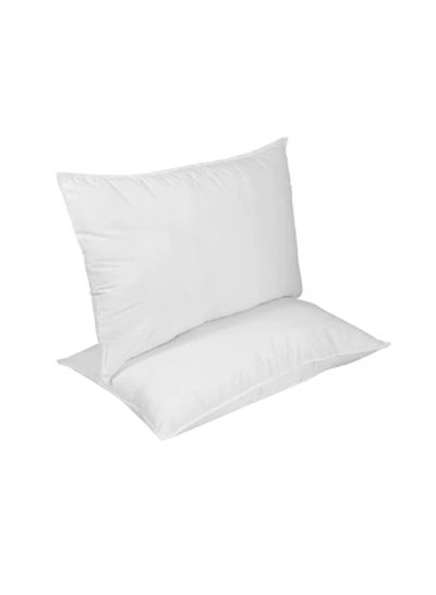 Fiesta Set Of 2 Premium Pillow 200TC Cotton Wood White 75x50cm