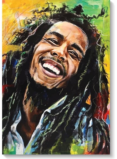 Bob Marley Wall Art Multicolour 40x60cm
