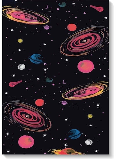Space Themed Wall Art Painting Multicolour 40x60cm