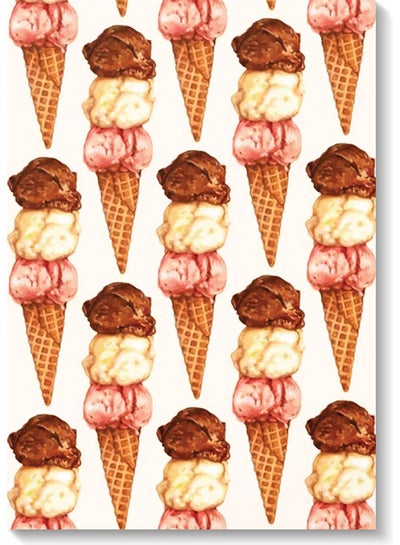 Ice Cream Wall Art Multicolour 40x60cm