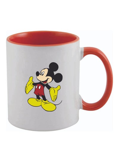 Mickey Mouse  Printed Mug Red/White 325ml