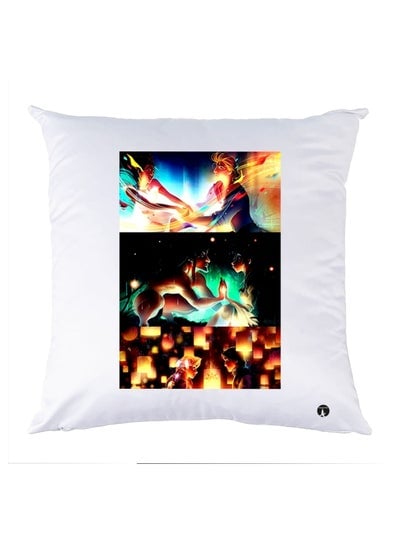Printed Pillow Polyester Multicolour 30x30cm