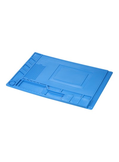 Magnetic Heat-Resistant Soldering Mat Blue