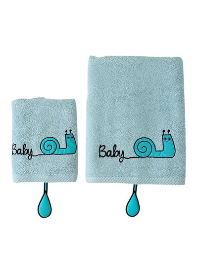 2-Piece Turbo Snail Pattern Towel Set