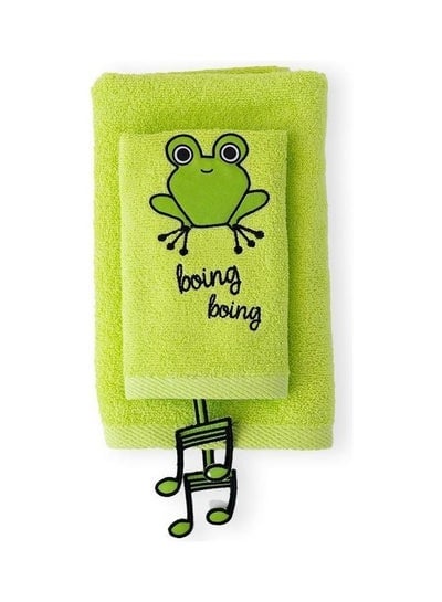 2-Piece Cacha Frog Themed Baby Towel Set