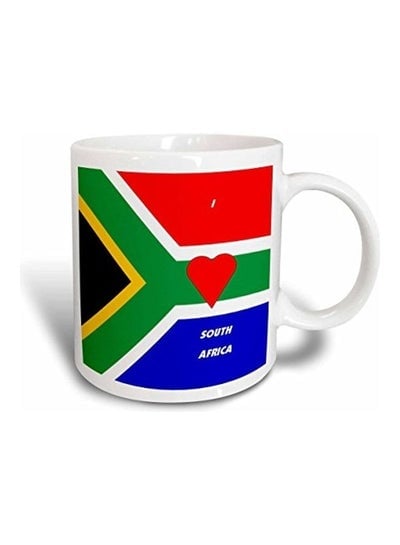 South Africa Flag Printed Mug Multicolour 11ounce