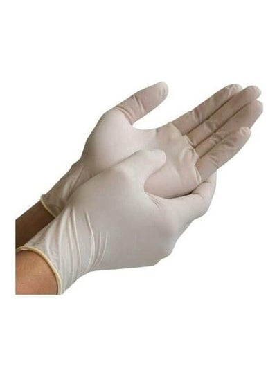 Pack of 100 - Disposable Latex Examination Gloves