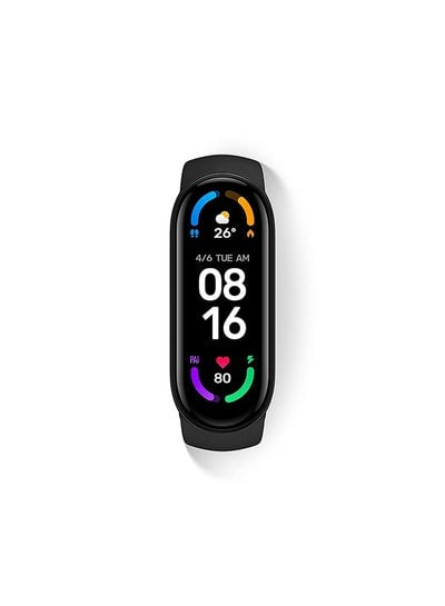 Mi Smart Band 6 Fitness Tracker With AMOLED Display, 1.56 Inches Black
