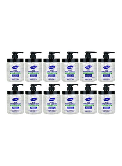 Instant Hand Sanitizer Antiseptic Pack of 12 Multicolour 1000ml