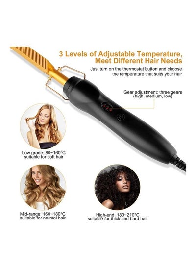 Heating Comb Hot Hair Straightener Multicolour
