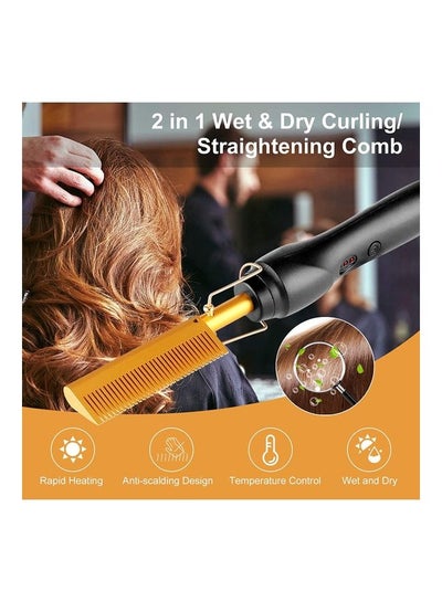 Heating Comb Hot Hair Straightener Multicolour