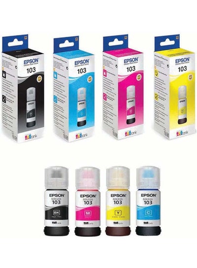 103 Ink Bottle (Pack of 4) Multicolour