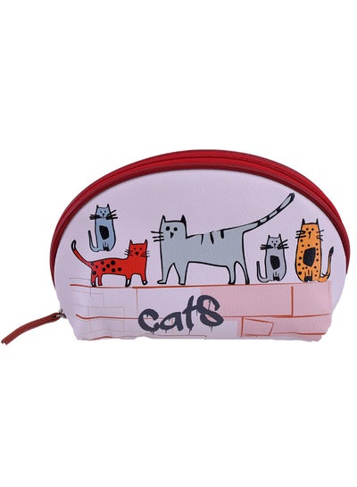 Cats Printed Cosmetic Bag Multicolour