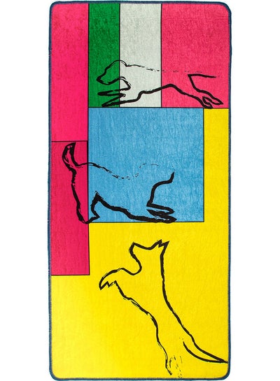 Dog Printed Runner Multicolour