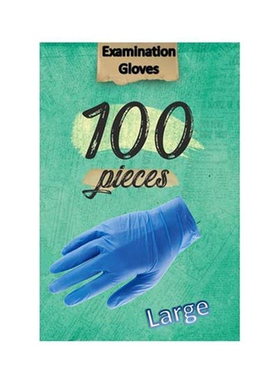 Nitrile Examination Gloves Powder Free -Large Size-  100 Pcs