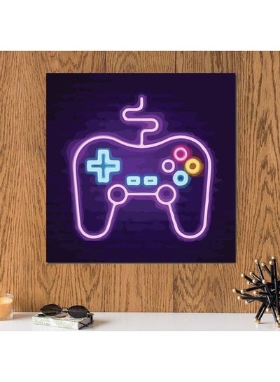 PlayStation Controller Themed Wall Art Multicolour 33x33cm
