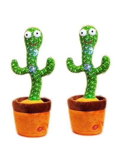 2-Piece Electric Dancing Cactus Plant Toys