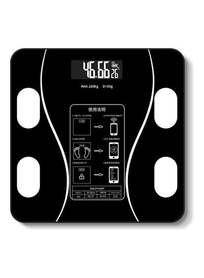 Human Body Electronic Weighing Scale Black 33 x 33 x 6cm
