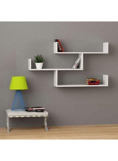 3-Piece Wall Mounted Floating Shelves White