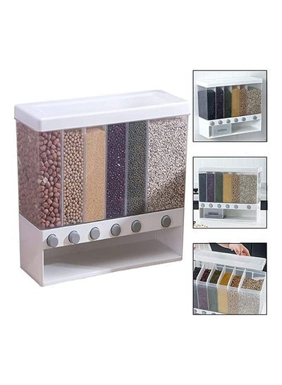 Wall Mounted Food Dispenser Multicolour 10L