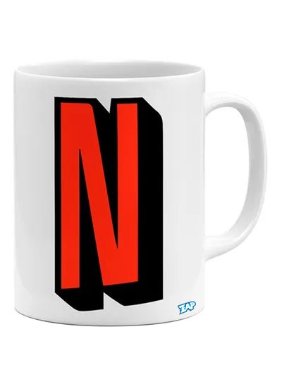 Netflix Logo Printed Coffee Mug Multicolour 11ounce
