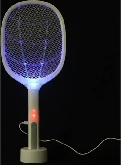 Cordless Electric Fly Mosquito Trap Swatter White 54cm