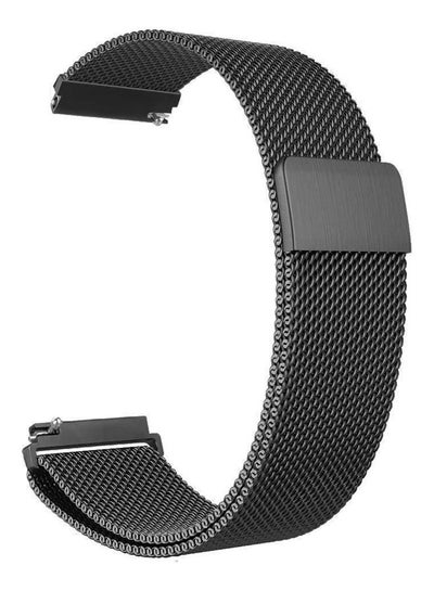 Samsung Gear S Band Galaxy Watch  Band Stainless Steel Belt Milanese Loop With Adjustable Magnetic Clasp For Gear S Classic  Frontier Smart Watch Band Black
