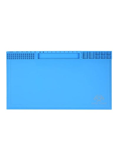 Magnetic 380*210Mm Heat Insulation Silicone Pad For Bga Soldering Repair Solder Station Mat High Temperature Maintenance Platform With Screw Notches Blue