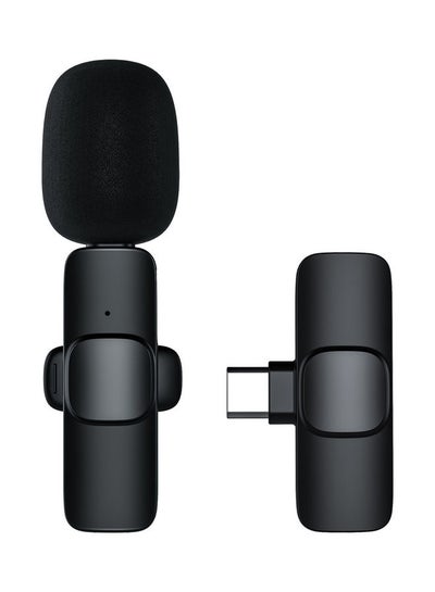360 Mini Wireless Lavalier Microphone Black