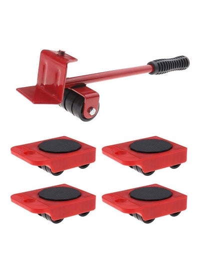 5Pcs Furniture Moving Lifter Shifter Mover Kit Red 35 x 10 x 10cm