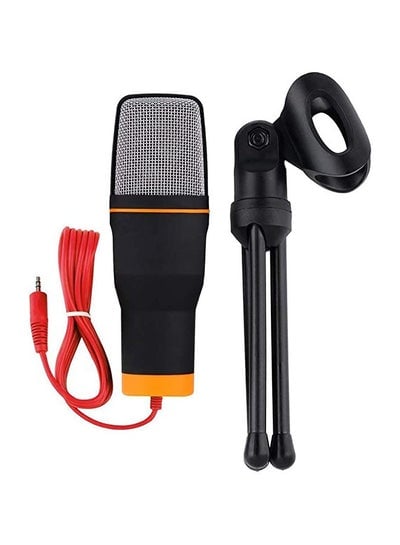 SF666 Condenser Microphone Audio With Tripod SF-666 Black
