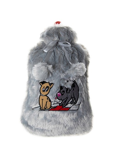 Hot Water Bag With Soft Plush Cover For Pain Relief