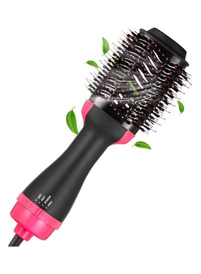 Electric Professional Hot Air Straight, Curling Hair Dryer Comb Black 34 x 7.5 x 5.5cm
