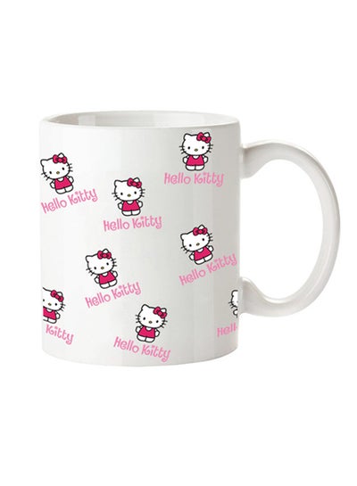 Multiple Hello Kittys All Over The Printed Coffee Mug White 350ml