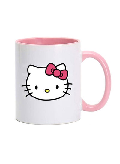 Hello Kitty Printed Coffee Mug Pink/White 350ml