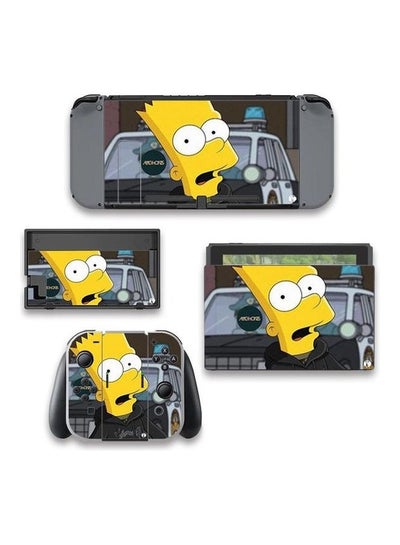 Printed Nintendo Switch Sticker Animation Bart From The Simpsons' By 20th Century